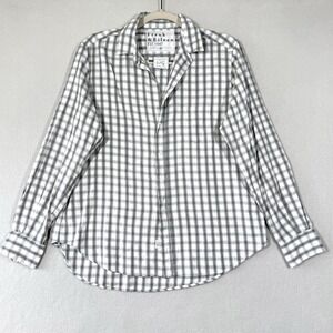 Frank and Eileen Relaxed Button Up Shirt Women Small Check Plaid Italian Flannel
